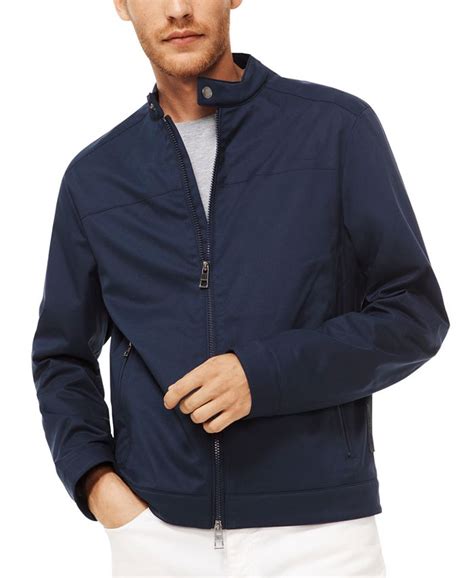 michael kors men's racer jacket|Michael Kors jacket men's.